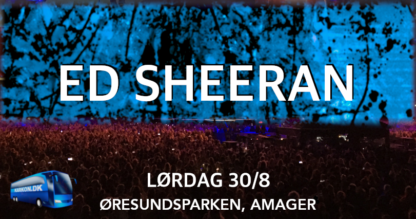 Ed Sheeran koncertbus lørdag