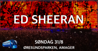 Ed Sheeran koncertbus søndag